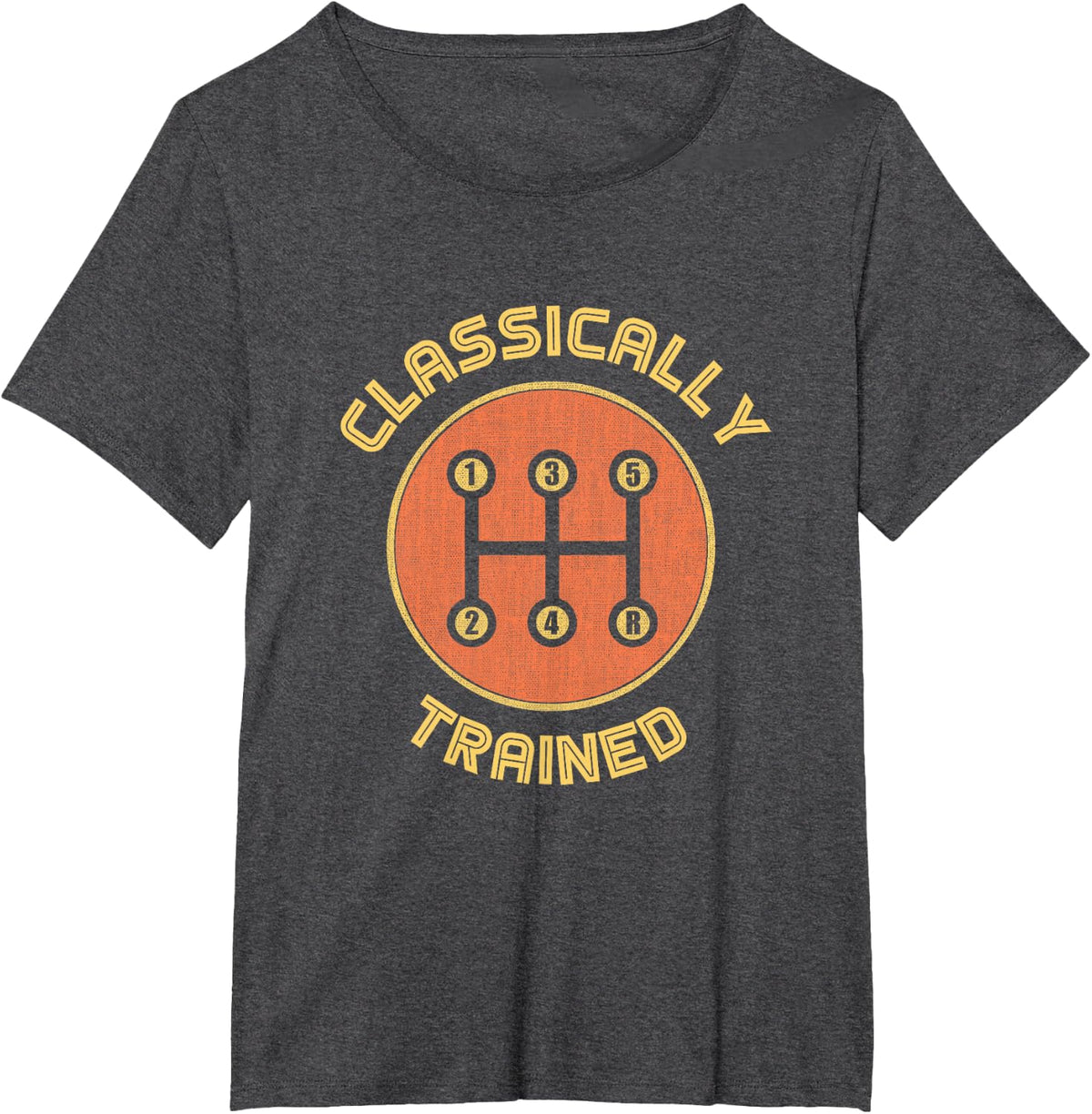 Classically trained Funny Three Pedals Car Guys gift T-Shirt - Dark Heather Grey