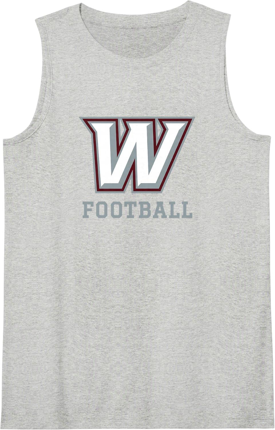 Waynoka Railroaders Football Sleeveless Tank Top - Heather Grey