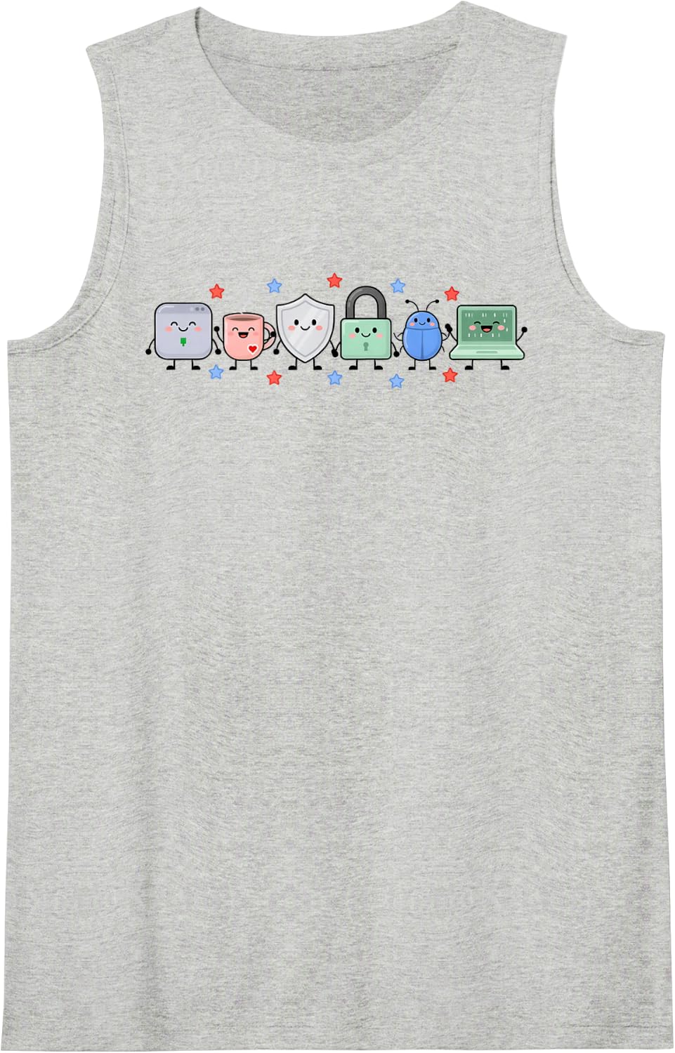 Security Engineering Information Infosec Secops Network Tank Top - Heather Grey