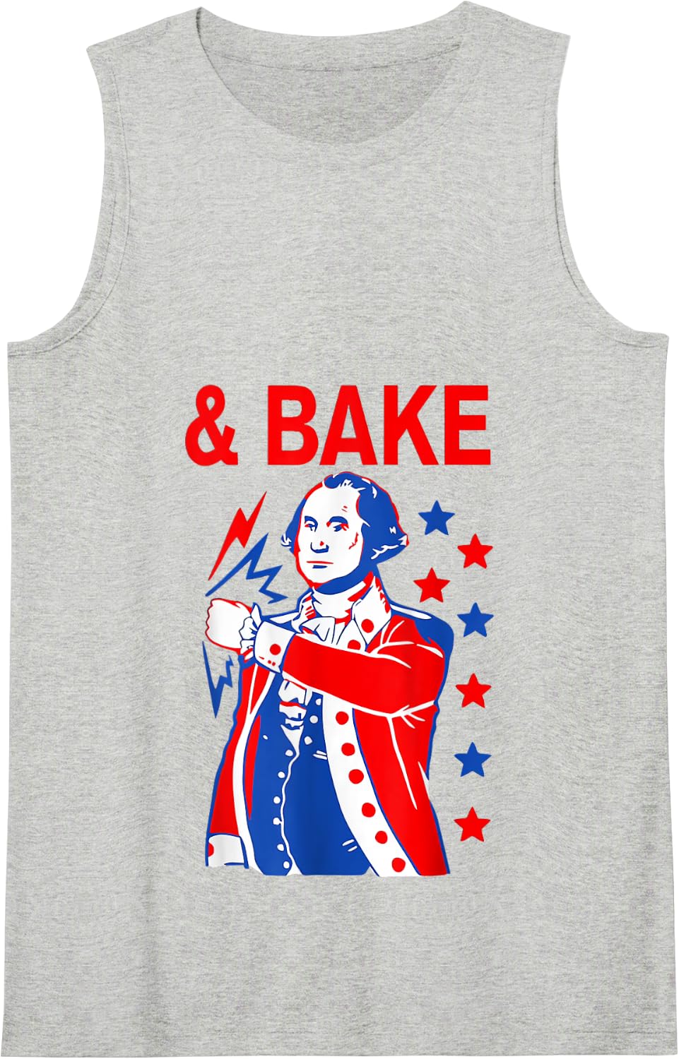 Shake and Bake Matching 4th Of July, Bake Tank Top - Heather Grey