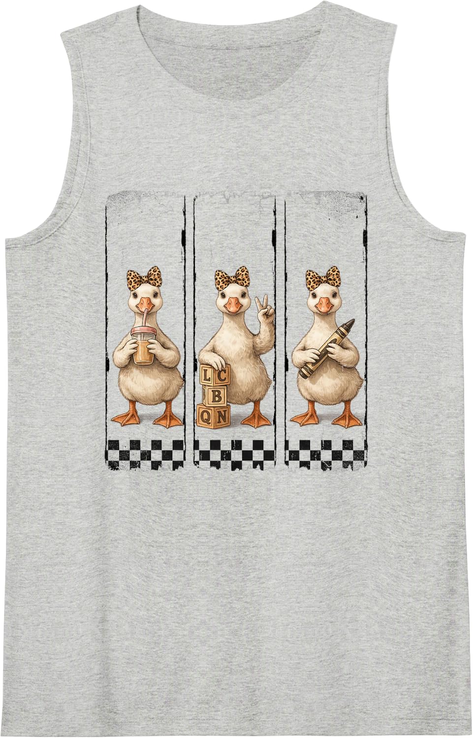 Daycare Teacher Infant Toddler Childcare Educator Tank Top - Heather Grey