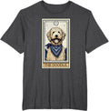 Goldendoodle Tarot Card Labradoodle Doodle Mom Womens Mens T-Shirt - Dark Heather Grey