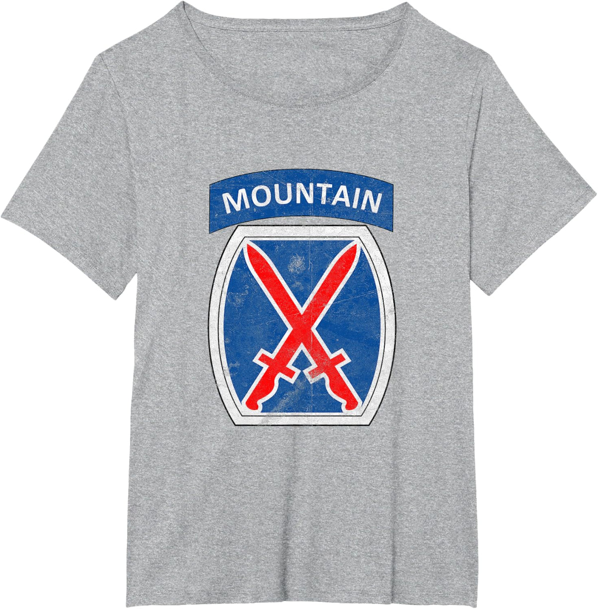10th Mountain Division Veteran Fort Drum New York Gift Tee T-Shirt - Heather Grey