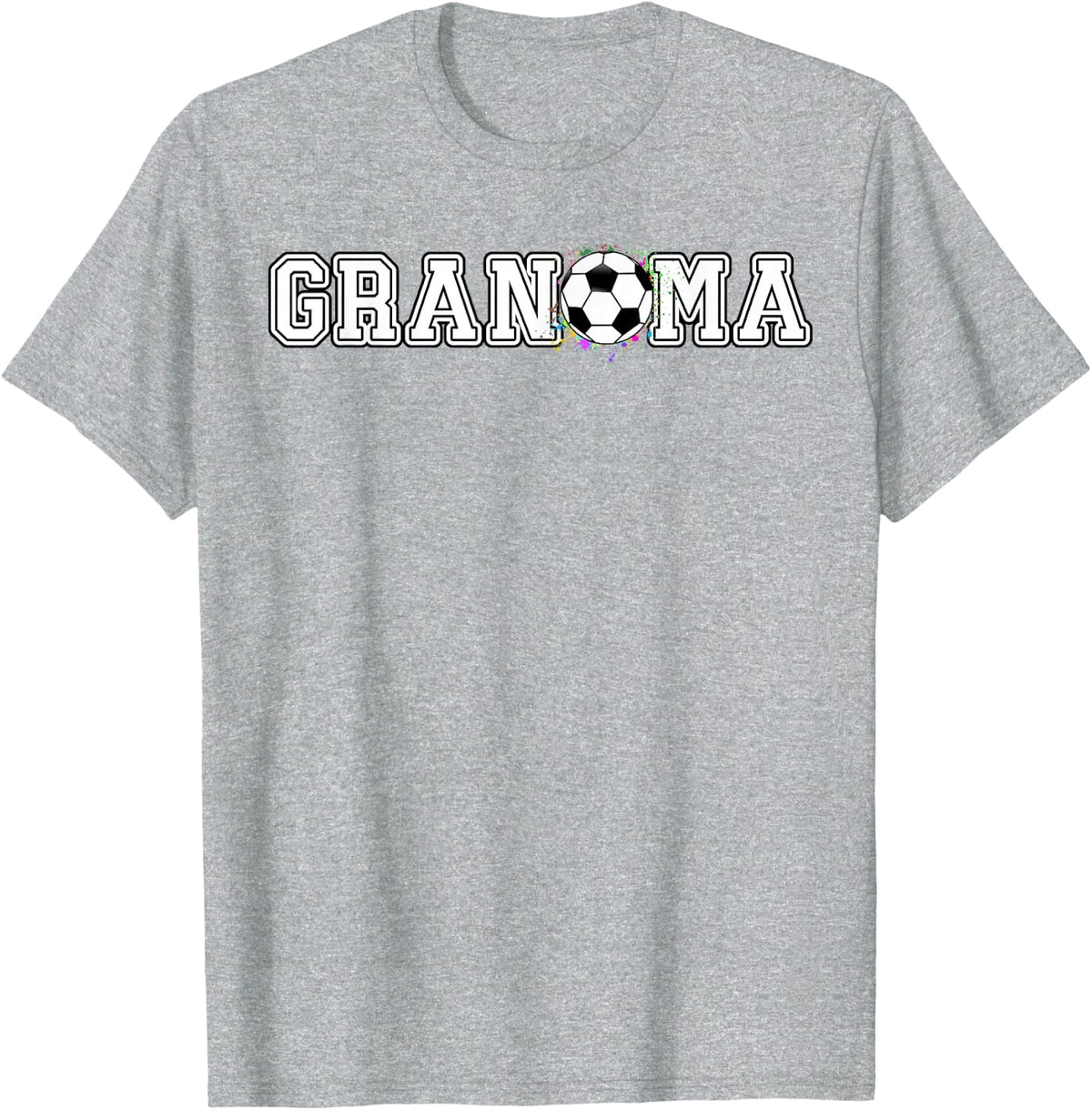 Soccer Grandma 1st Birthday T-Shirt - Heather Grey