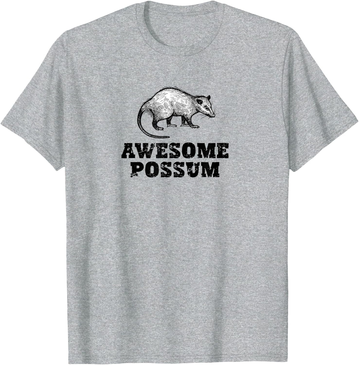 funny opossum Funny Opossum T-Shirt - Heather Grey