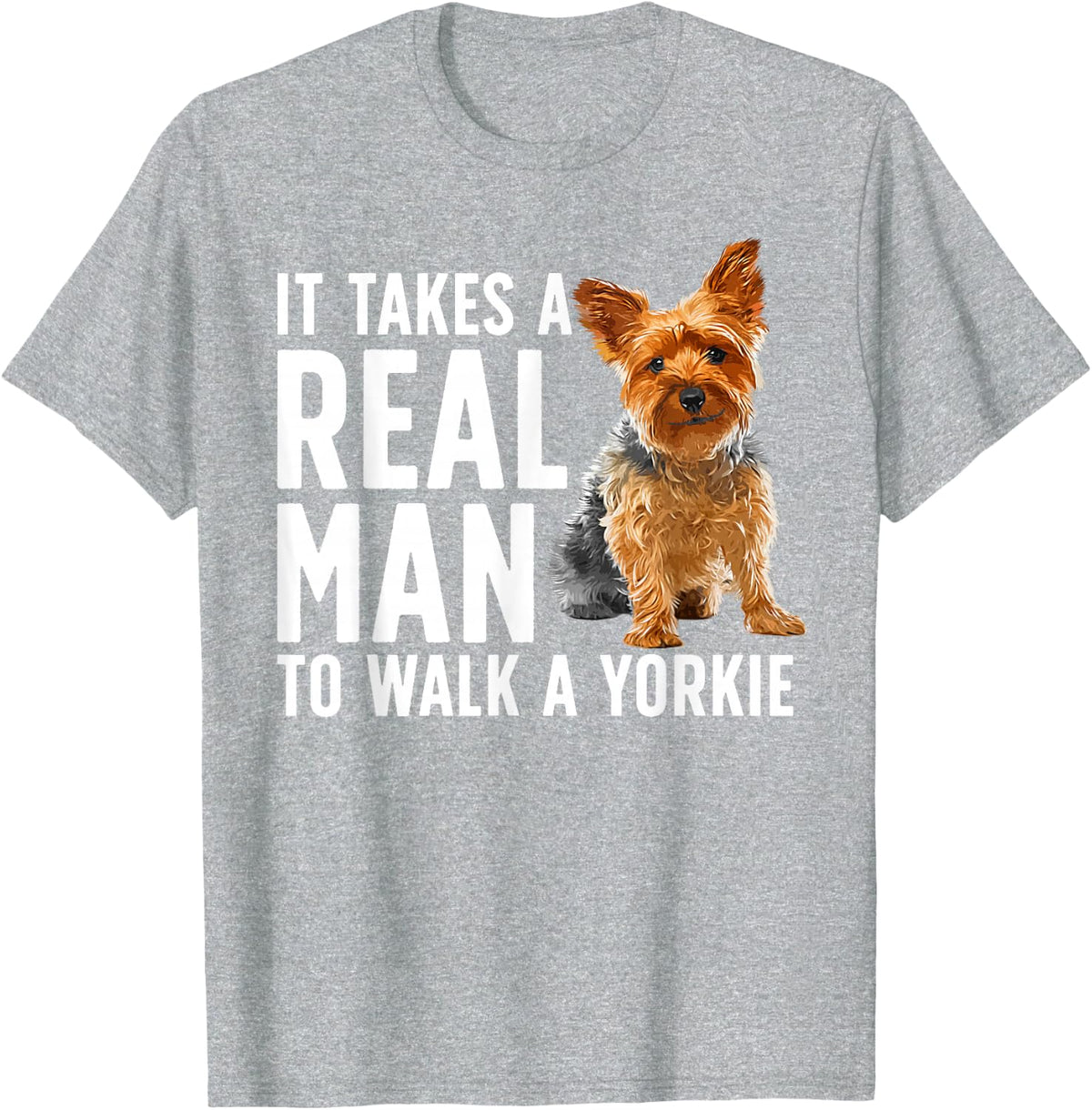 Cute Yorkshire Terrier For Men Boys Yorkshire Yorkie Lovers T-Shirt - Heather Grey